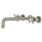 Kingston Brass Roman Tub Faucet, Brushed Nickel, Wall Mount KS8028BEX - alternate 1